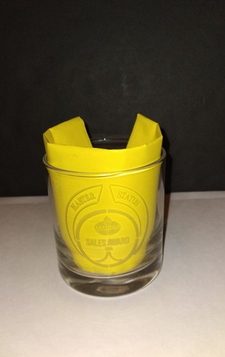 1976 Amoco Oil Sales Award Set Of 4 Whiskey Glasses Vintage Advertising - Picture 5 of 11