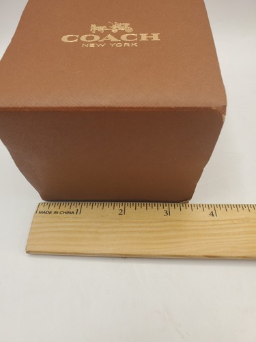Coach EMPTY Brown Watch Box with Pillow and Paperwork - Picture 15 of 16