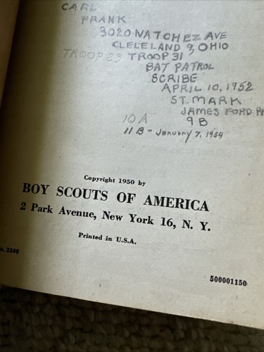 EXPLORER MANUAL Boy Scouts of America 1950 Vintage Book paperback - Picture 5 of 5