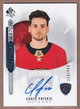 2020-21 SP Authentic Future Watch #219 Chase Priskie RC AUTO /999 - PANTHERS