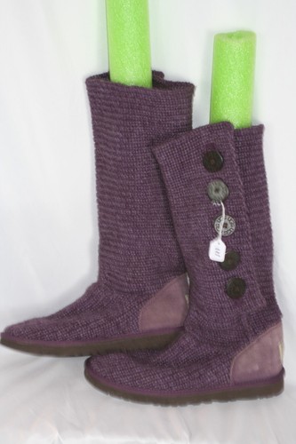 Stivali alti UGG austrailian cardy maglia classica colore viola taglia 81/2 - Foto 1 di 3