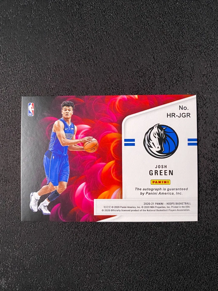 2020-21 Panini NBA Hoops - Hot Signatures Rookies #HR-JGR Josh Green (AU, RC) #2 - Image 2 of 2