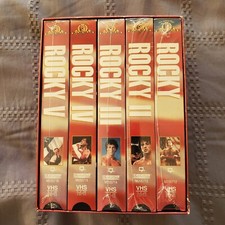 ROCKY 1 To 5- VHS SET MOVIES - 25th Anniversary Sylvester Stallone Boxing 