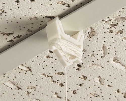 Ceiling Clip Sign Holder with 4' Long White Cord- 50 pieces - Picture 1 of 2