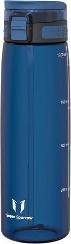 Water Bottle -17 Oz TouchSip Straw Water Bottles - Non-Toxic BPA Free