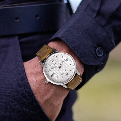 Correa de reloj WOCCI Elite, cuero de grano superior, liberación rápida, ancho de banda 18 20 22 mm - Imagen 54 de 55