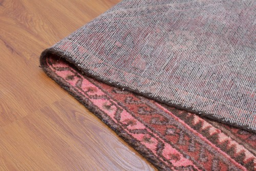 Alfombra de lana anudada a mano roja oriental de 3'1''x5'9'' hecha en pueblo 3x6 vintage - Imagen 13 de 15