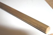 12"/300mm Long Brass Bar 5/8" Hex Bar By Chronos