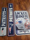 New England Patriots Sign Lot of 3 Man Cave ππ pre~owned.
