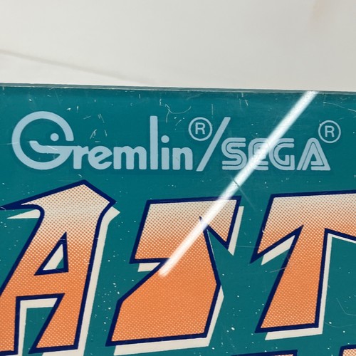 Astro Blaster Original 1980 Video Game Marquee Sign Gremlin industries 24” x 6” - Picture 7 of 14