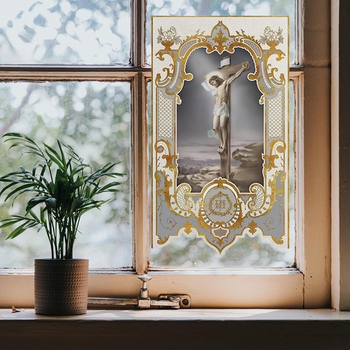 Window Clings Decorative Religious Decals for Home Decor 8 Inch Height Pack of 3 - Picture 30 of 31