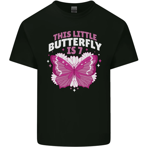 7 Year Old Birthday Butterfly 7th Kids T-Shirt Boys Girls - Picture 15 of 61