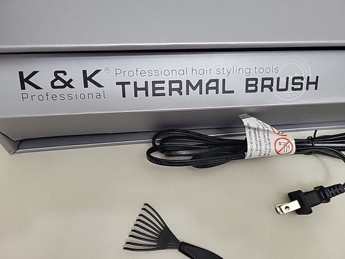 K&K Professional Hair Styling Thermal Brush Ceramic Tourmaline Ionic Hot Brush - Picture 6 of 24