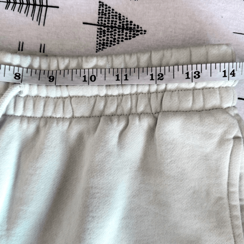 Aritzia TNA Cozy AF Fleece Shorts Pistachio Cotton Sweat Short drawstring Small - Picture 12 of 16