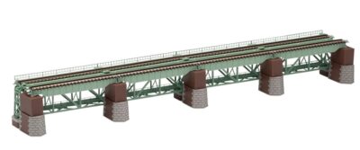 TOMIX N Maßstab Deck Brücke Set Grün 3270 Modellbahn Zubehör Kunststoff NEU