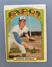 1972 Topps Baseball Steve Renko #307 Montreal Expos