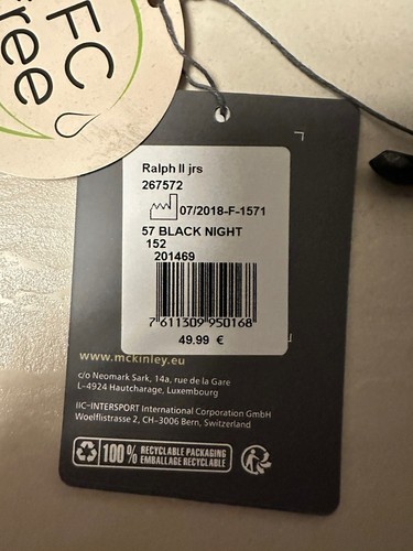 Mc Kinley Skihose Größe 152 Neu Schwarz Jungs Black Night - Bild 6 von 12