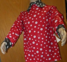 Dotted Glittered Costume Shirt red black sparkly long sleeve collared shirt boys