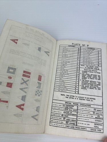 Vintage 1952 Signal Card Manual Navy Naval Field Guides & Procedures Diagrams - Foto 8 di 20