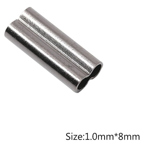 Fishing Fix Tube Fishing Copper Sleeves Double Barrel Tube Wire Crimps Sleeves - Picture 14 of 18