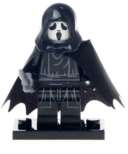 Ghostface Baustein Minifigur schwarz Umhang Messer Dolch neu versiegelt