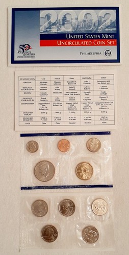 2002 U.S. Mint Uncirculated Coin Set - Philadelphia & Denver Mints - 20 Coins - Picture 2 of 7