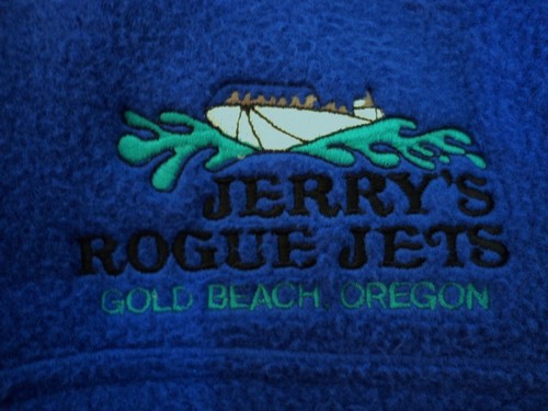 Polartec Mens XL Blue Fleece Jacket Jerry's Rogue Jets Gold Beach Oregon USA - Picture 4 of 10