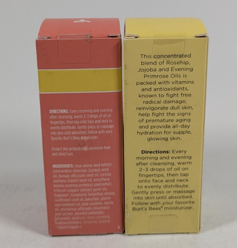 Burt's Bees Rejuvenating Facial Oil w/ Rosehip Seed Extract 2 Pack 0.51 oz Each - Picture 3 of 4