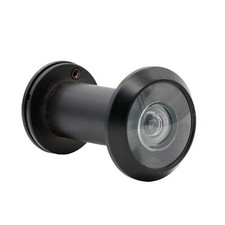 Safety Small OneWay Door Viewer 200 Degree Angle Heavy Duty Peephole with Cover