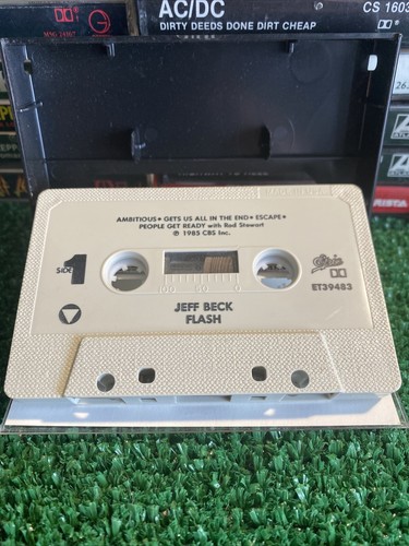 1985 Jeff Beck Flash Cassette Tape Epic Records Rod Stewart CBS incorporated - Picture 7 of 7