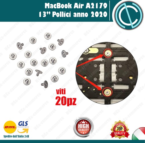 Tastiera Italiana per Apple Macbook Air 13" A2179 2020 Retro Illuminazione Viti - Zdjęcie 10 z 10