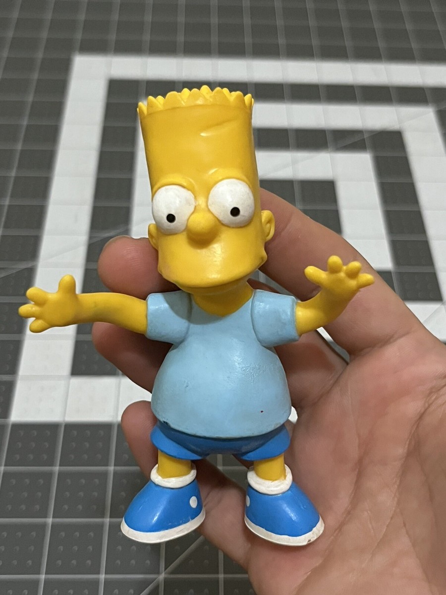 Retro 1990 Bart Simpson Rubber Toy Bendable Figurine Jesco