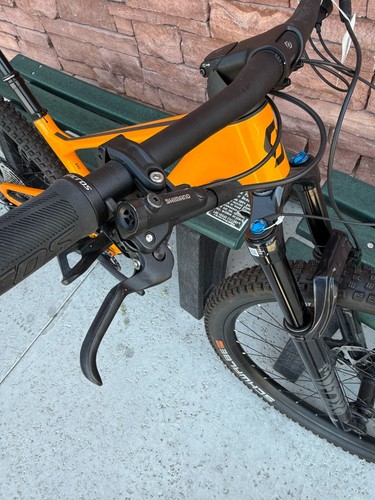 2022 Scott Spark 930 Carbon Full Suspension Orange Medium Hidden Rear Shock 130 - Picture 7 of 8
