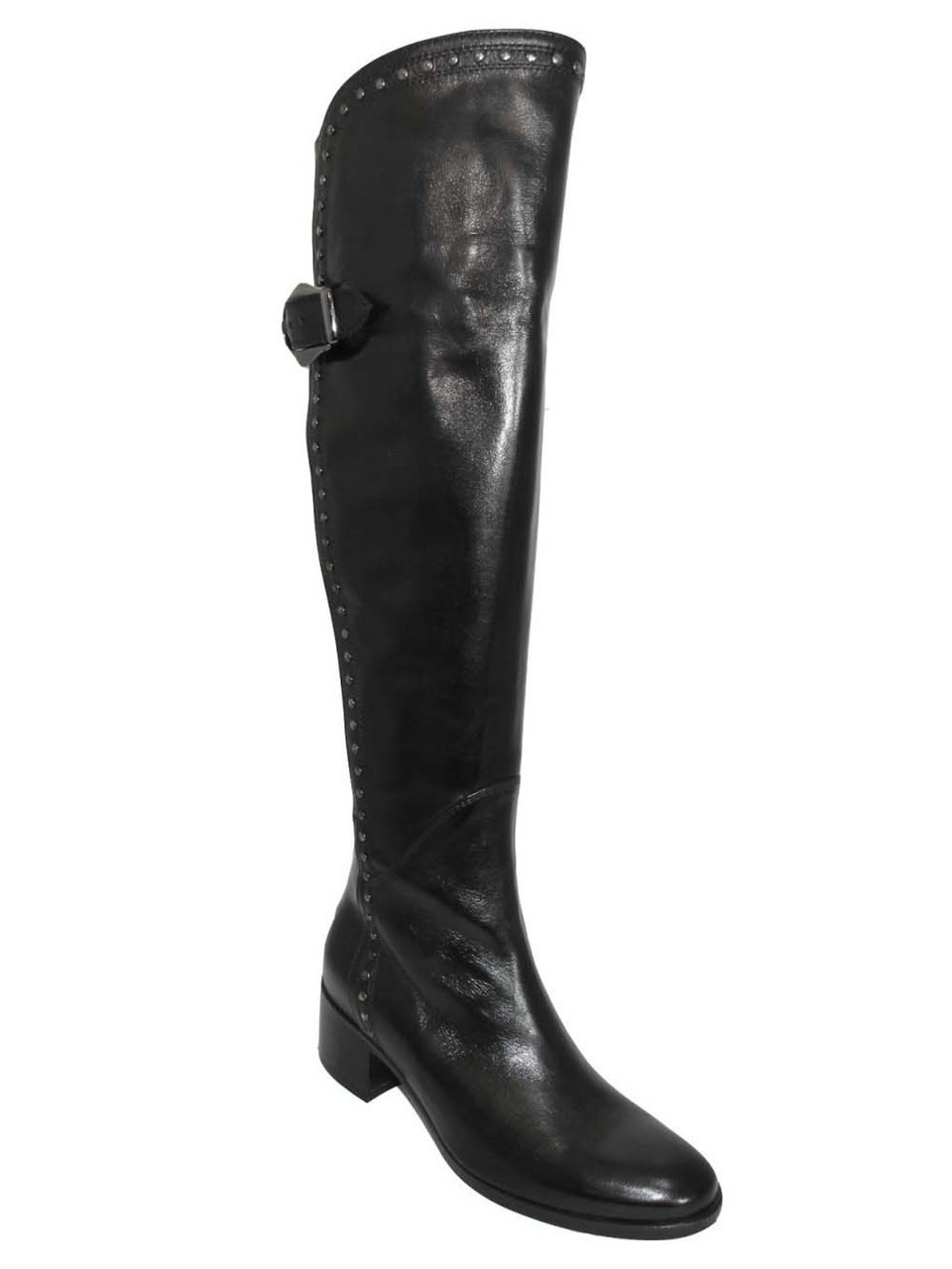 Women's Italian Over the Knee Boots 179918 Black and Brown By Le Pepe Women's Italian Over the Knee Boots 179918 Black and Brown By Le Pepe
