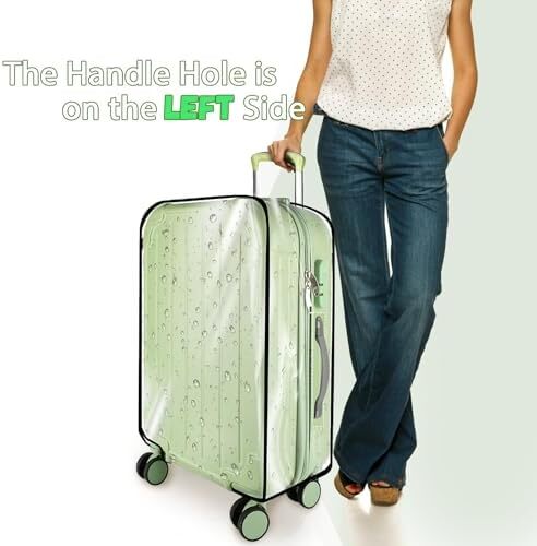 3 Pieces Clear Luggage Cover PVC Suitcase Luggage Cover Protector Waterproof for - Picture 10 of 14