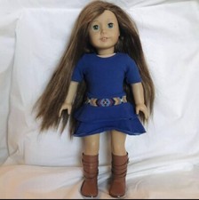 American Girl Saige 13 inch Doll with Paperback Book