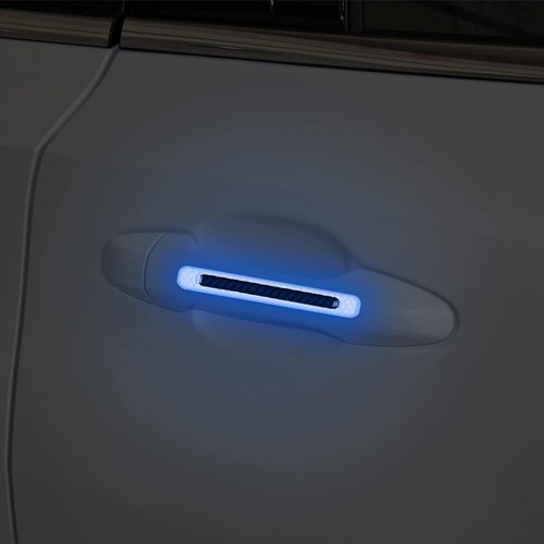 4x Blue Reflective Car Door Edge Scratch Protector Guard Cover Strip Accessories - Picture 9 of 11