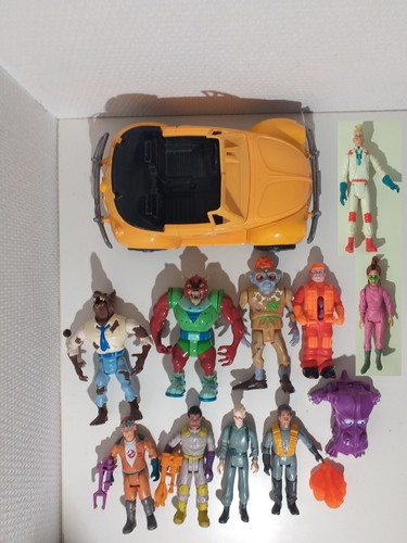 Geister SOS Konvolut 10 Figuren + Fahrzeug Highway Haunter The Real Ghostbusters