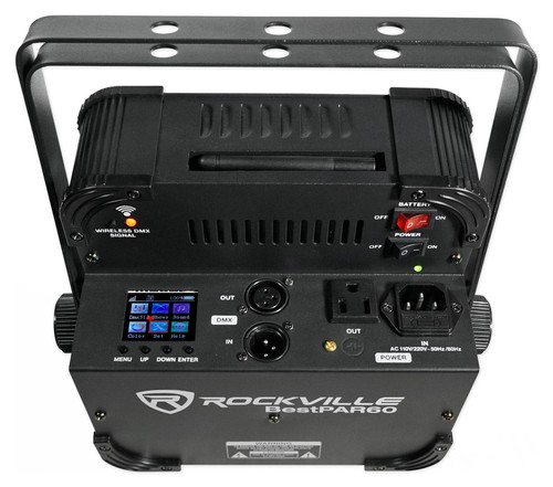 (6) Rockville BEST PAR 60 Rechargeable Wash Lights w/Wireless DMX Controller - Picture 8 of 12