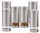 Stainless Steel Kitchen Containers 1 ltr Each Transparent Kitchen Container