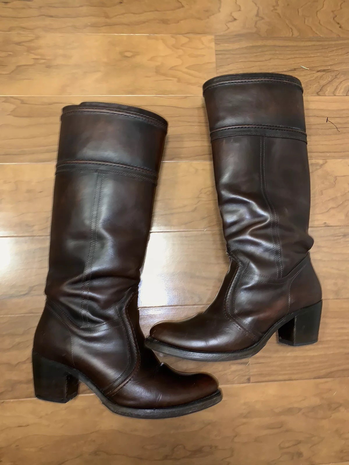 FRYE JANE 77218 Dark Brown Leather Tall Knee High High High Boots Womens 10 B Straps 50b8eb FRYE JANE 77218 Dark Brown Leather Tall Knee High High High Boots Womens 10 B Straps 50b8eb