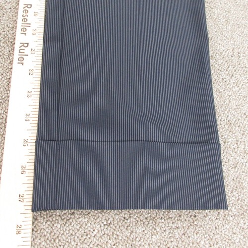 Chico's Pants Womens 1 Black Gray Striped Straight Chino - Picture 11 of 21
