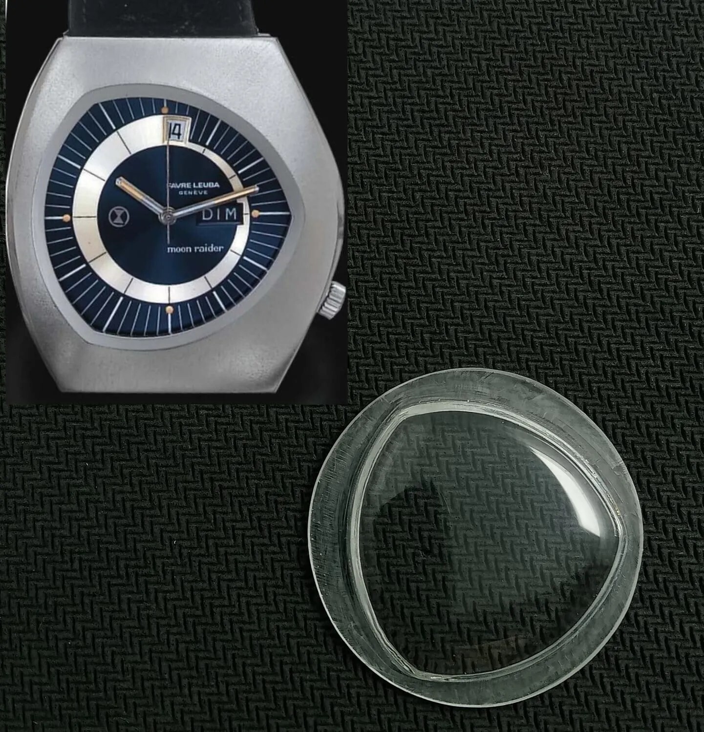 Leuba Handmade Watch Favre glass Raider Moon - VintageWatches.PK Leuba Handmade Watch Favre glass Raider Moon - vintagewatches.pk