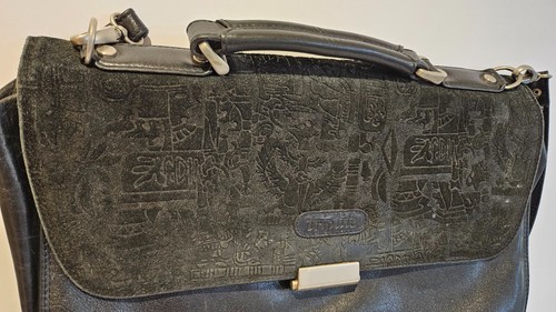 Vintage Triplite Real Leather Laptop Document Briefcase Satchel Messenger Bag - Picture 2 of 15