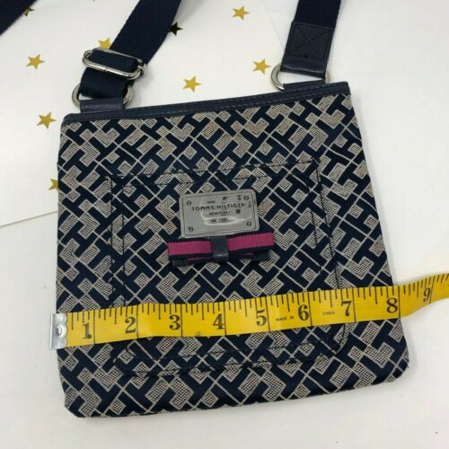 Borsa a tracolla Tommy Hilfiger donna borsa a tracolla blu navy rosa fiocco - Foto 7 di 7