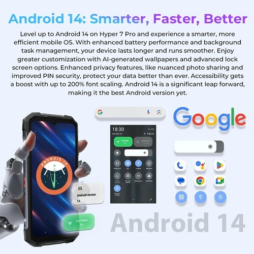 Teléfono Celular HOTWAV Hyper 7 Pro 5G Resistente 36GB+256GB/2TB 200MP Doble SIM - Imagen 7 de 12