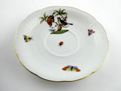 Herend Rothschild Bird (RO) Group of 2 Cup and Saucer Sets Birds Butterflies - Picture 10 of 13