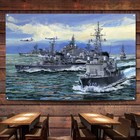 JMSDF Escort Flotilla 1998 Posters Prints Flag Military Art Tapestry Wall Charts