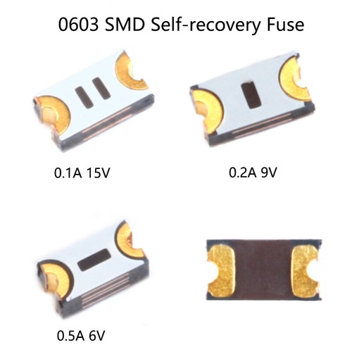 6V 0.5A 9V 0.2A 15V 0.1A PPTC MF-FSMF010X/020X/050X 0603 SMD Self-Recovery Fuse - Picture 1 of 7
