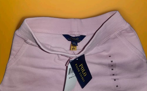 Polo Ralph Lauren Little Girls SOLID Pink Pull On Drawstring Shorts Sz M 8-10 - Picture 2 of 3